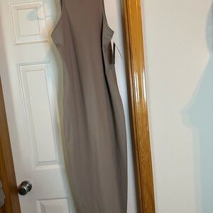 Wild Fable One Shoulder Tan Dress